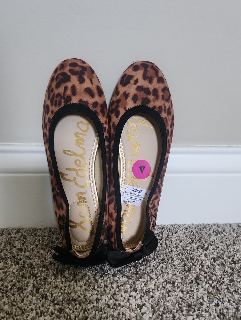 Sam Edelman Girls Leopard Print Ballet Flats - NWT